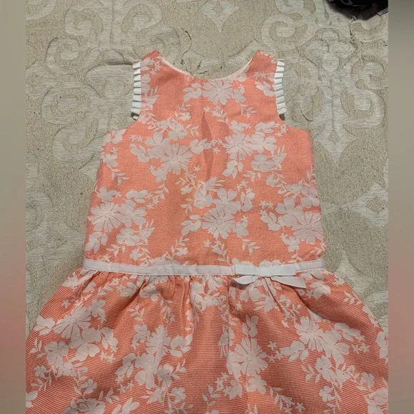 janie and jack orange dress New Janie and Jack Orange Girl Dress Spring Summer sleeveless Sundress 12  pretty